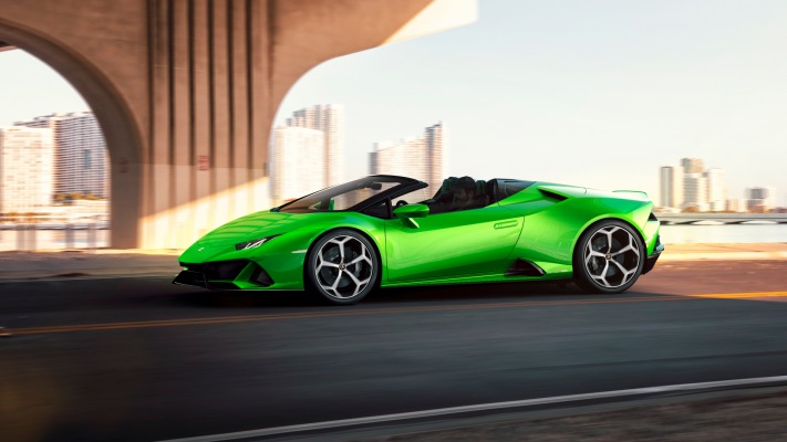 Lamborghini Huracán EVO Spyder 2019. Desktop wallpaper