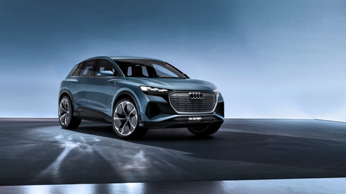 Audi Q4 e-tron Concept 2019. Desktop wallpaper