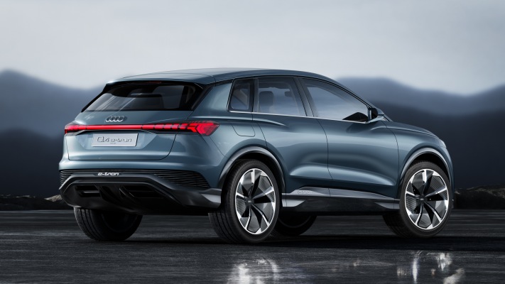 Audi Q4 e-tron Concept 2019. Desktop wallpaper