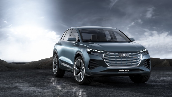 Audi Q4 e-tron Concept 2019. Desktop wallpaper