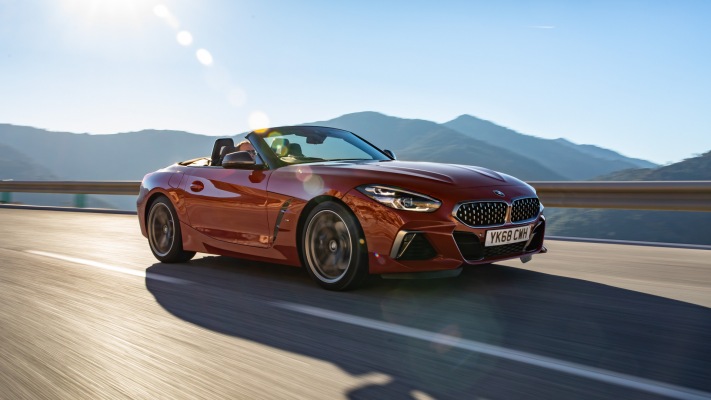 BMW Z4 M40i Roadster UK Version 2019. Desktop wallpaper