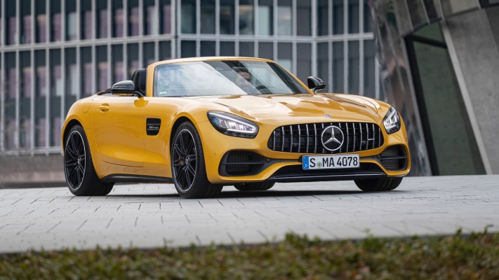 Mercedes-AMG GT S Roadster 2019. Desktop wallpaper