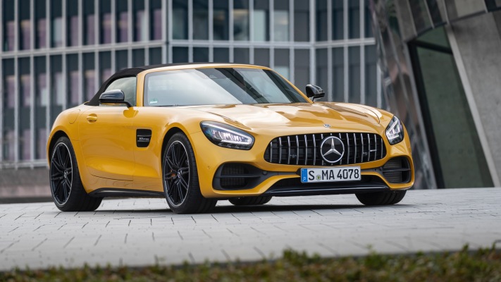 Mercedes-AMG GT S Roadster 2019. Desktop wallpaper