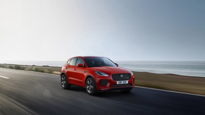 Jaguar E-PACE Chequered Flag Edition 2019. Desktop wallpaper