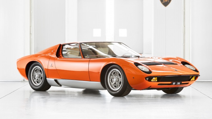 Lamborghini Miura P400 1969. Desktop wallpaper