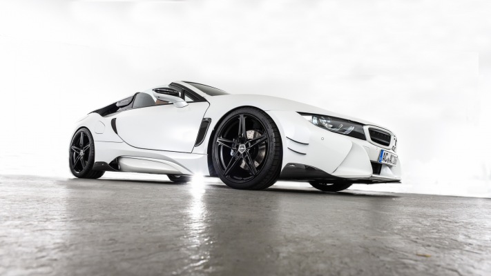 BMW i8 Roadster AC Schnitzer 2019. Desktop wallpaper