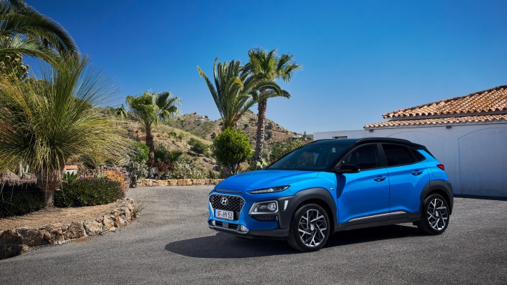 Hyundai Kona Hybrid 2020. Desktop wallpaper