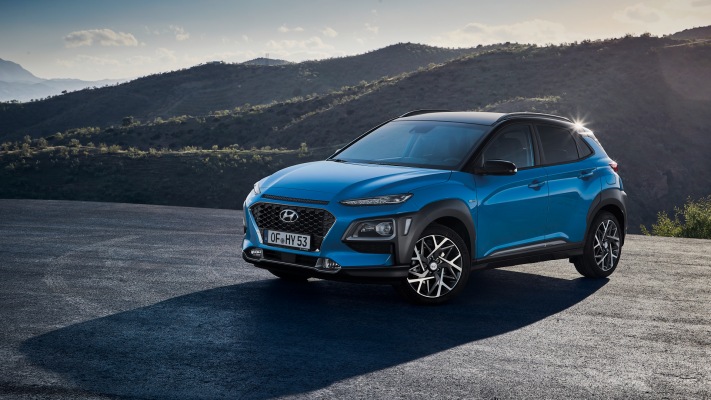 Hyundai Kona Hybrid 2020. Desktop wallpaper