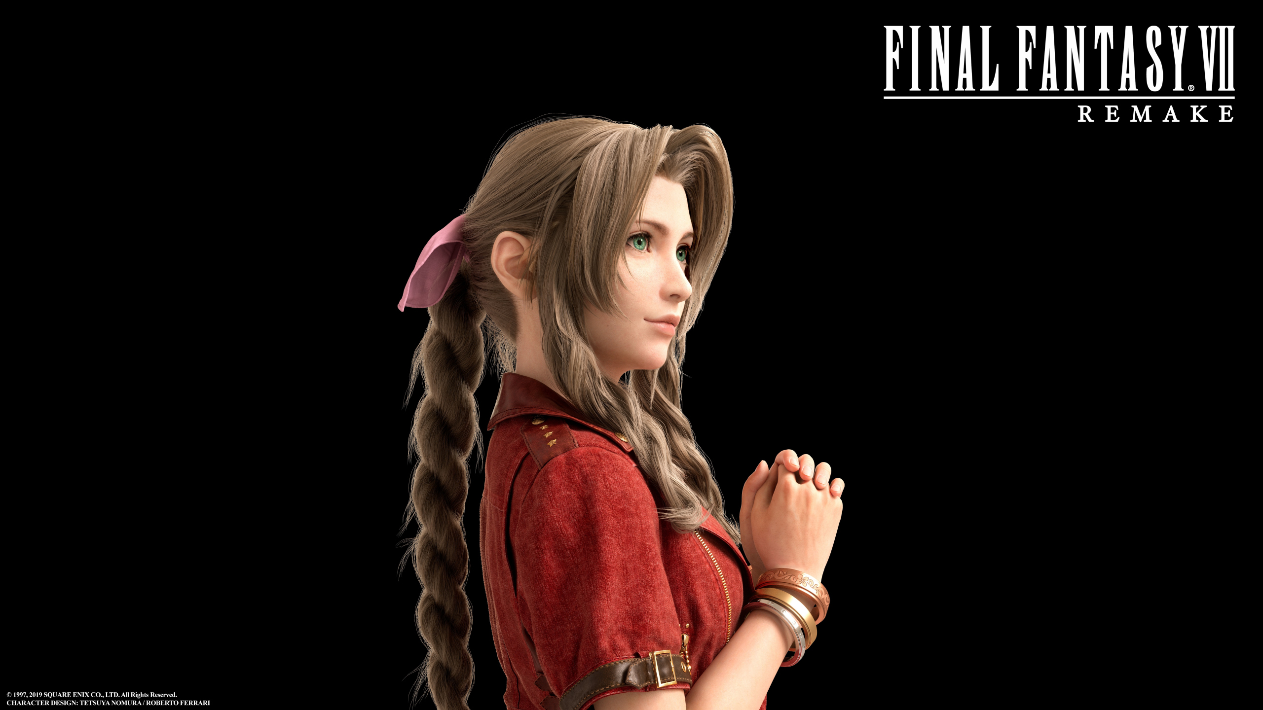 Aerith Gainsborough Desktop Wallpaper 2560x1440 