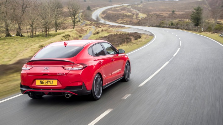 Hyundai i30 Fastback N UK Version 2019. Desktop wallpaper