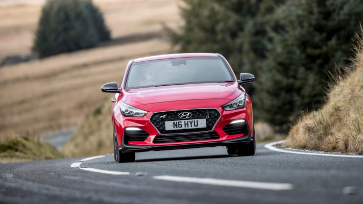 Hyundai i30 Fastback N UK Version 2019. Desktop wallpaper