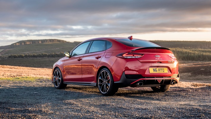 Hyundai i30 Fastback N UK Version 2019. Desktop wallpaper