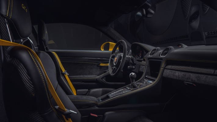 Porsche 718 Cayman GT4 2019. Desktop wallpaper