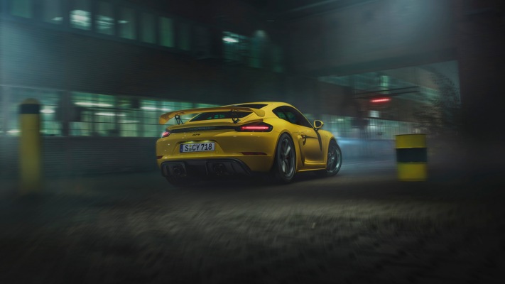 Porsche 718 Cayman GT4 2019. Desktop wallpaper