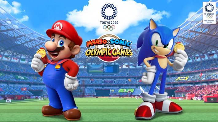 Mario & Sonic at the Olympic Games. Desktop wallpaper