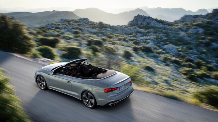 Audi A5 Cabriolet 2020. Desktop wallpaper