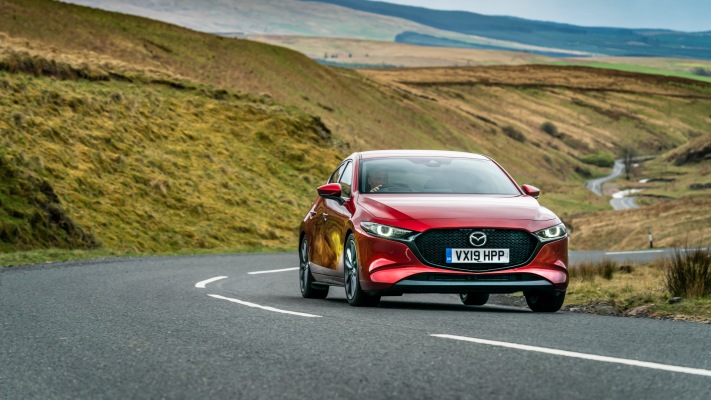 Mazda 3 SkyActiv-G Sport Lux UK Version 2020. Desktop wallpaper