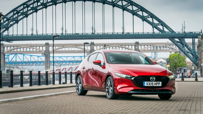 Mazda 3 SkyActiv-G Sport Lux UK Version 2020. Desktop wallpaper