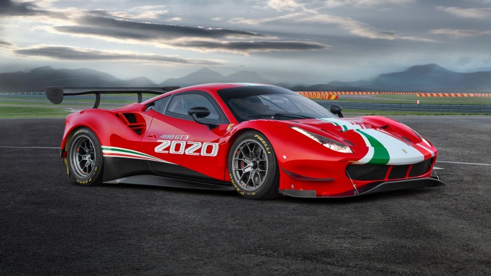 Ferrari 488 GT3 EVO 2020. Desktop wallpaper