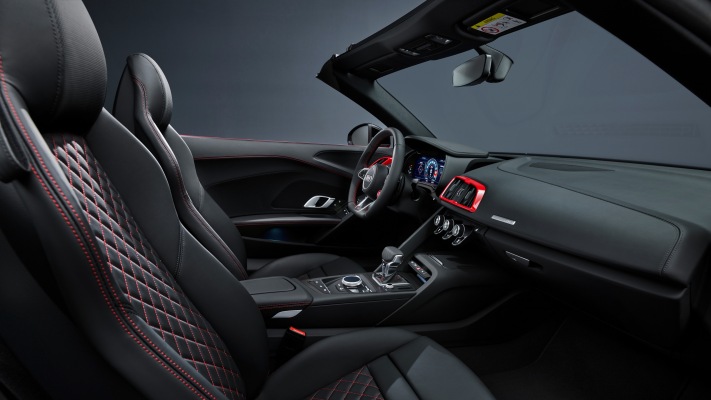 Audi R8 V10 RWD Spyder 2020. Desktop wallpaper