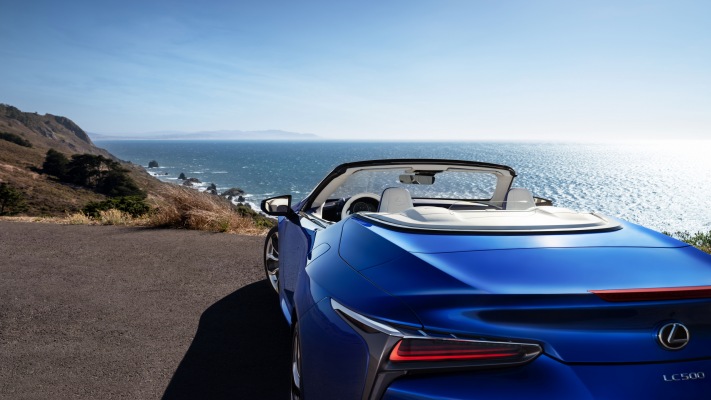 Lexus LC 500 Convertible 2021. Desktop wallpaper