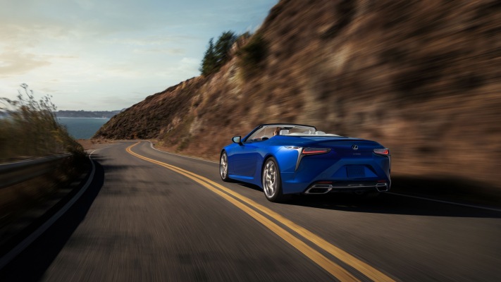 Lexus LC 500 Convertible 2021. Desktop wallpaper