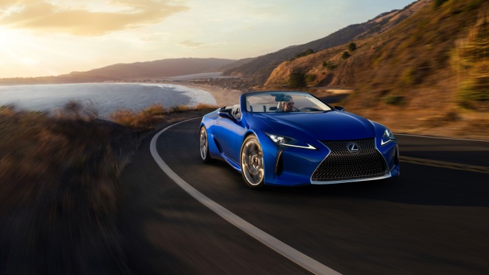 Lexus LC 500 Convertible 2021. Desktop wallpaper