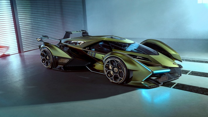 Lamborghini Lambo V12 Vision Gran Turismo 2019. Desktop wallpaper