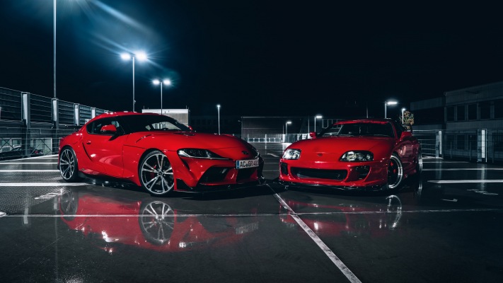 Toyota GR Supra AC Schnitzer 2019. Desktop wallpaper