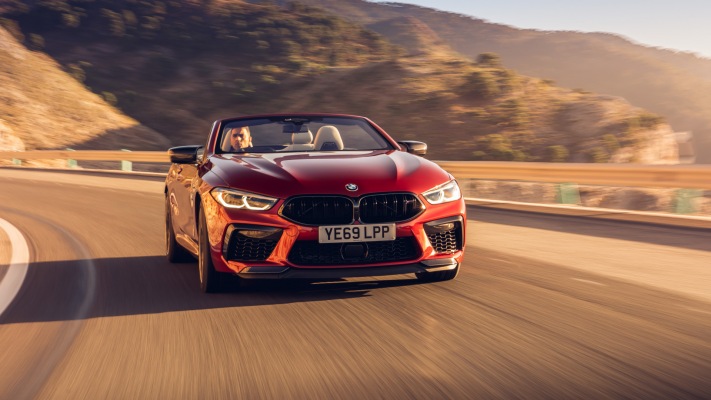 BMW M8 Competition Convertible UK Version 2020. Desktop wallpaper