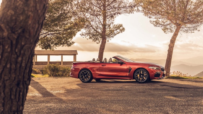 BMW M8 Competition Convertible UK Version 2020. Desktop wallpaper