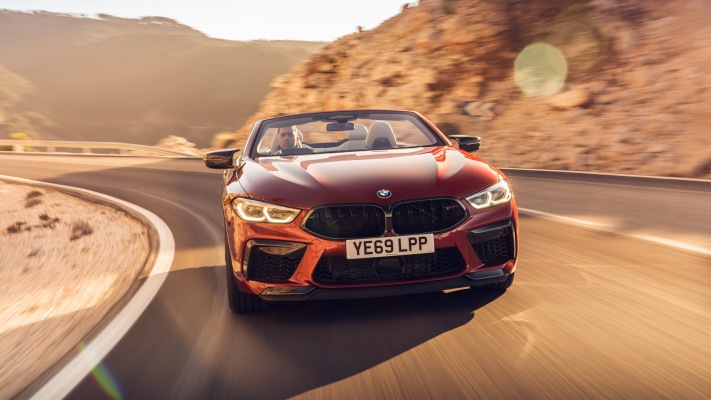 BMW M8 Competition Convertible UK Version 2020. Desktop wallpaper