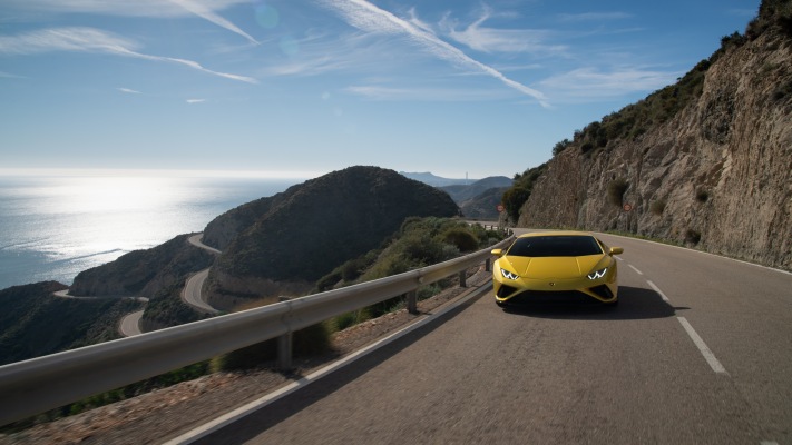 Lamborghini Huracán EVO RWD 2021. Desktop wallpaper