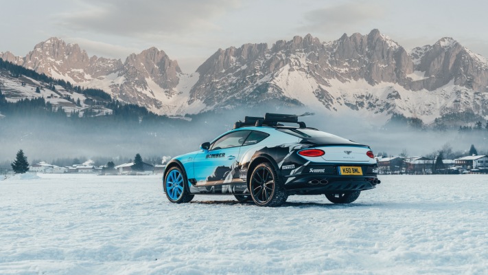 Bentley Continental GT 2020 GP Ice Race 2020. Desktop wallpaper