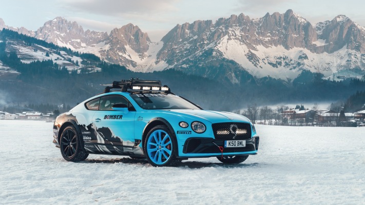 Bentley Continental GT 2020 GP Ice Race 2020. Desktop wallpaper