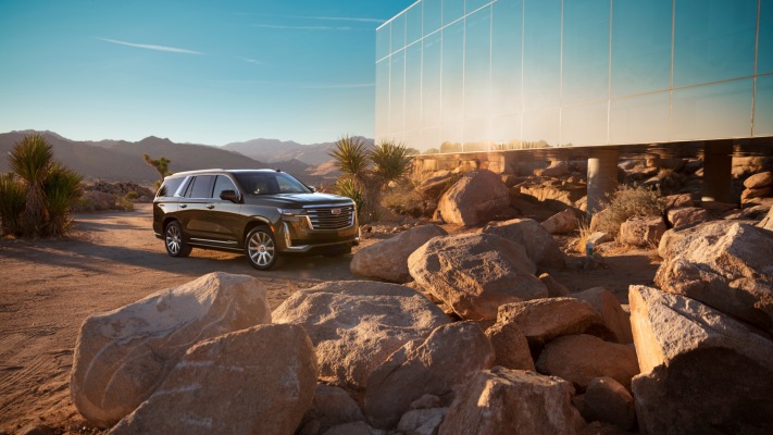 Cadillac Escalade 2021. Desktop wallpaper