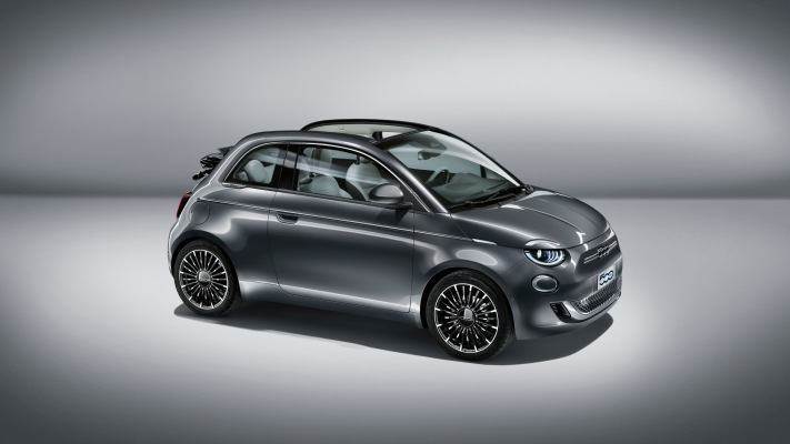 Fiat 500e 2020. Desktop wallpaper