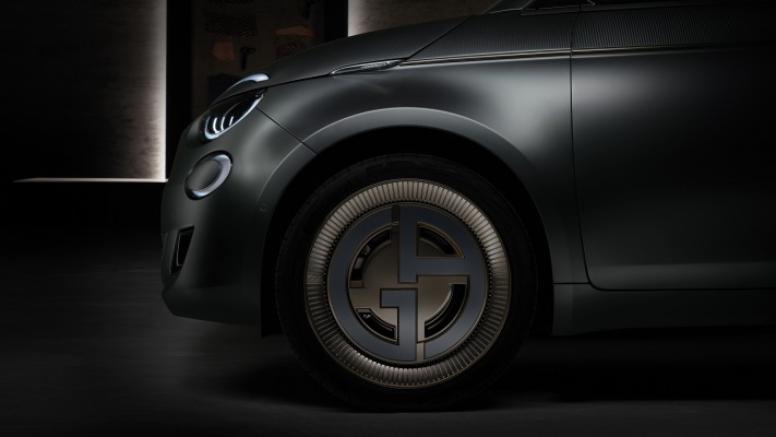 Fiat 500e Giorgio Armani 2020. Desktop wallpaper