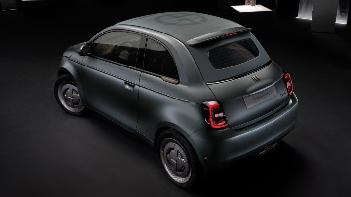 Fiat 500e Giorgio Armani 2020. Desktop wallpaper