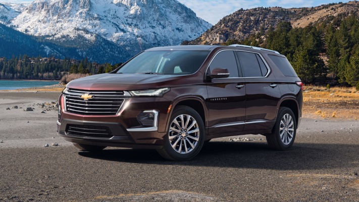 Chevrolet Traverse Premier 2021. Desktop wallpaper