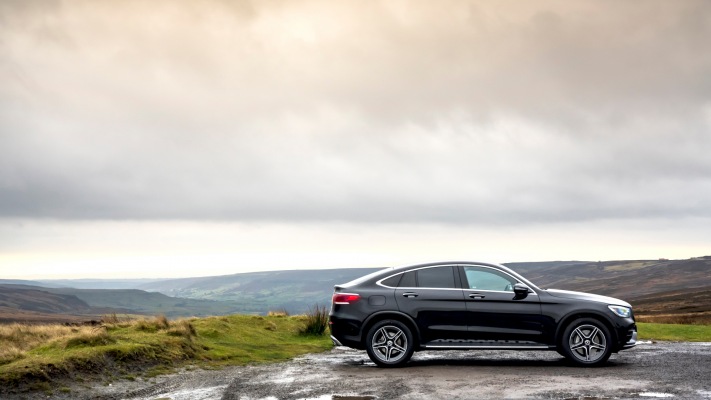 Mercedes-Benz GLC 300 4MATIC Coupe UK Version 2020. Desktop wallpaper