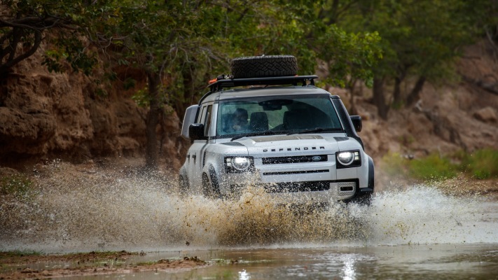 Land Rover Defender 110 UK Version 2020. Desktop wallpaper