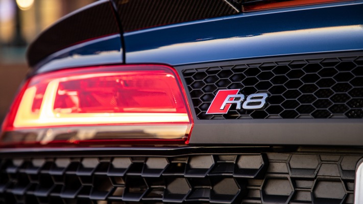 Audi R8 V10 Spyder USA Version 2020. Desktop wallpaper