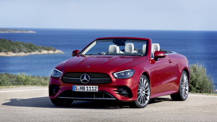 Mercedes-Benz E-Class Cabriolet 2020. Desktop wallpaper