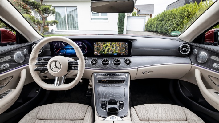 Mercedes-Benz E 450 4MATIC Cabriolet 2021. Desktop wallpaper