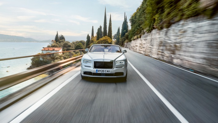 Rolls-Royce Dawn Silver Bullet 2020. Desktop wallpaper