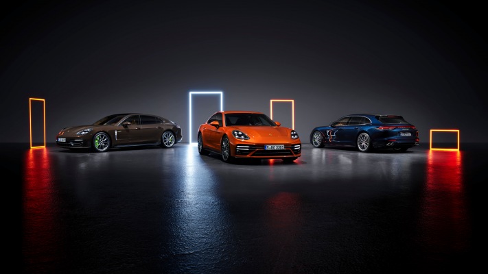 Porsche Panamera 4S E-Hybrid Executive 2021. Desktop wallpaper