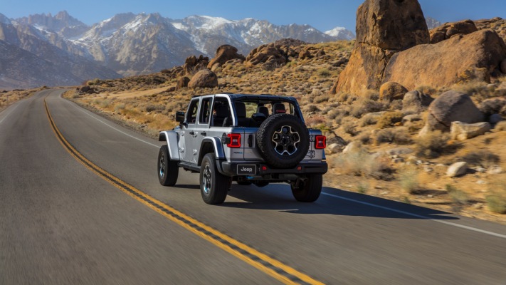 Jeep Wrangler Rubicon 4xe 2021. Desktop wallpaper