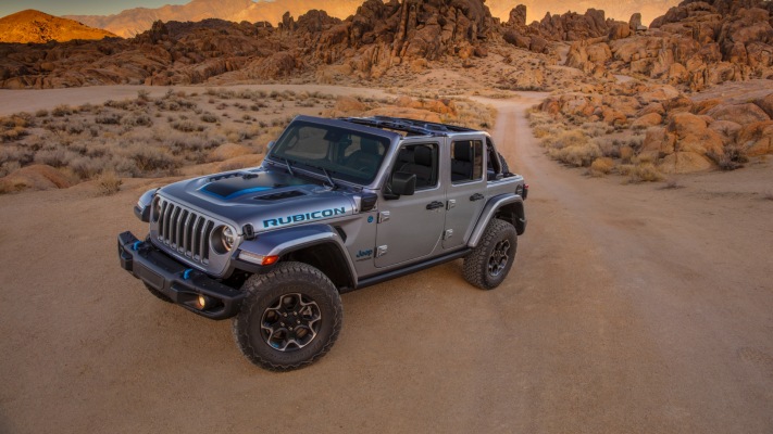 Jeep Wrangler Rubicon 4xe 2021. Desktop wallpaper