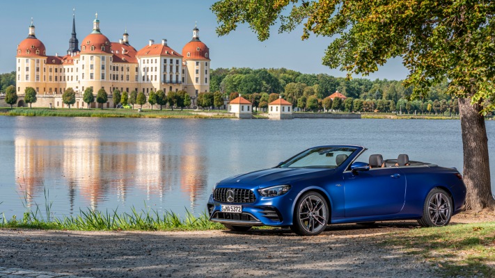 Mercedes-AMG E 53 4MATIC+ Cabriolet 2020. Desktop wallpaper